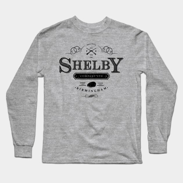 Shelby Company Ltd Logo Peaky Blinders Long Sleeve T-Shirt by Bevatron